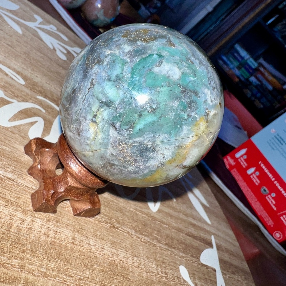 Large Ocean Jasper Crystal Sphere